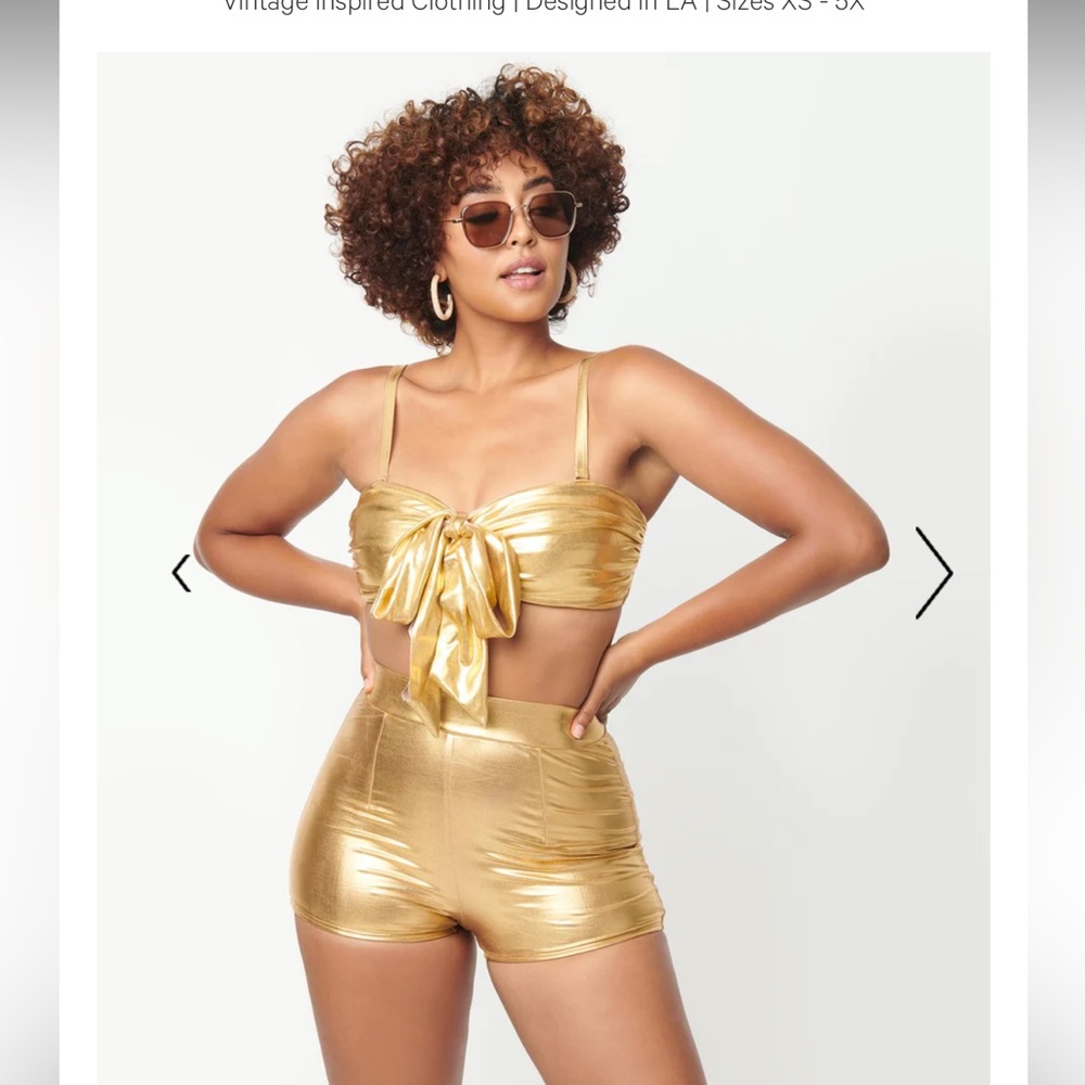 Unique Vintage gold bikini
